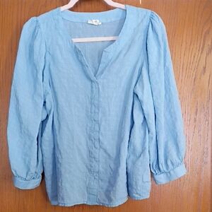 💙a.n.a Light Blue Women's Size Large Top
